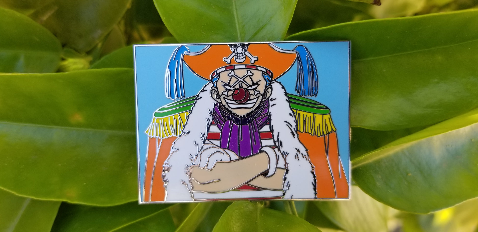 One Piece Inspired Buggy The Clown Pin – Purple Knight Pins