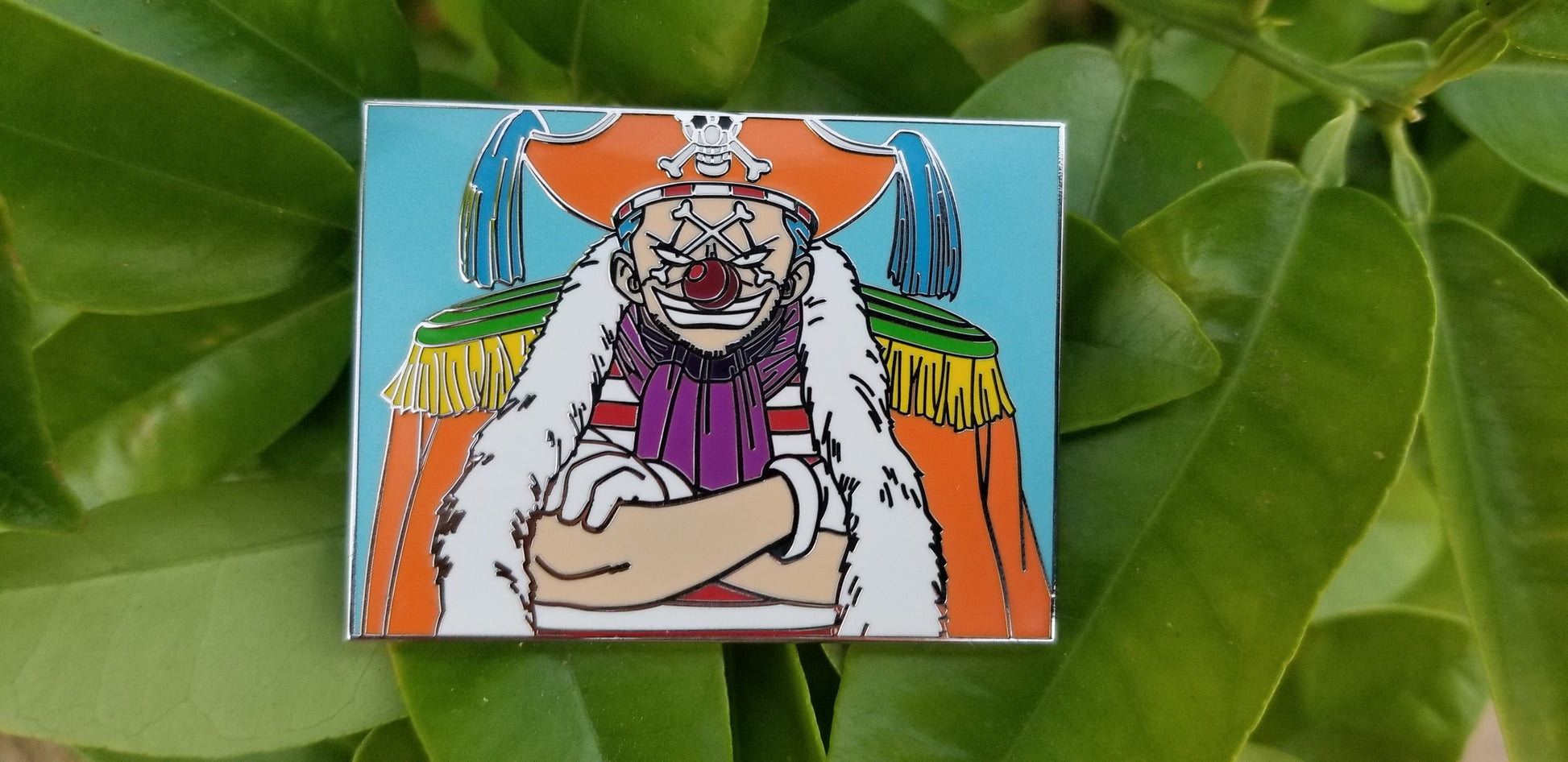 One Piece Inspired Buggy The Clown Pin – Purple Knight Pins